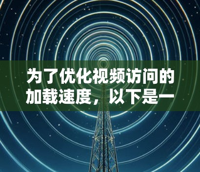 为了优化视频访问的加载速度，以下是一个分步指南，结合了多个资源和工具的使用方法