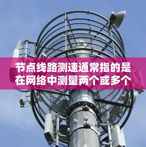 节点线路测速通常指的是在网络中测量两个或多个节点(设备)之间的数据传输速度。这可以帮助确定网络链路的带宽、延迟或其他性能参数 节点线路测速通常指的是在网络中测量两个或多个节点(设备)之间的数据传输速度。这可以帮助确定网络链路的带宽、延迟或其他性能参数