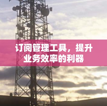 订阅管理工具，提升业务效率的利器
