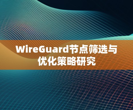 WireGuard节点筛选与优化策略研究